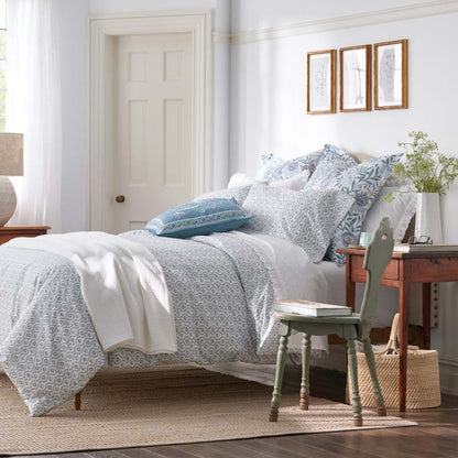 Tira Floral Classic Cool Cotton Percale Bed Sheet Set