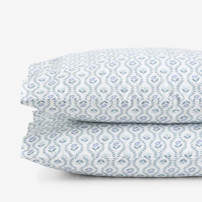 Tira Floral Classic Cool Cotton Percale Pillowcase Set