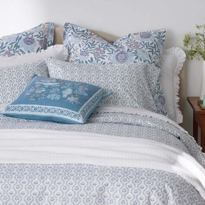 Tira Floral Classic Cool Cotton Percale Fitted Bed Sheet