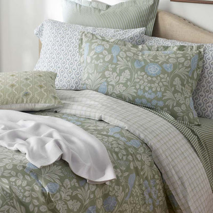 Tira Floral Classic Cool Cotton Percale Bed Sheet Set