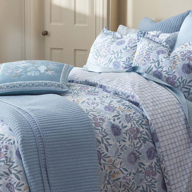 Tira Floral Classic Cool Cotton Percale Pillowcase Set