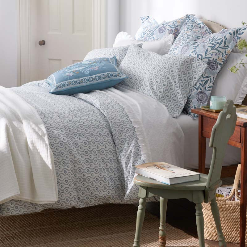 Tira Floral Classic Cool Cotton Percale Flat Bed Sheet