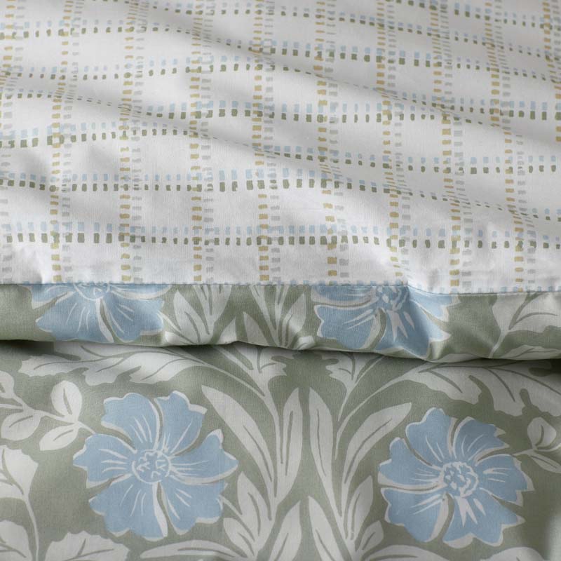 Tira Floral Classic Cool Cotton Percale Fitted Bed Sheet