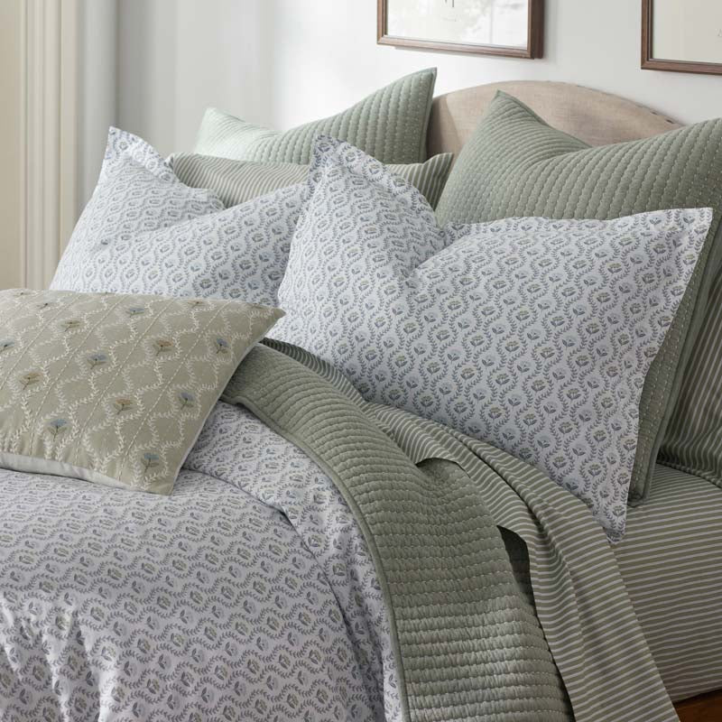 Tira Floral Classic Cool Cotton Percale Flat Bed Sheet