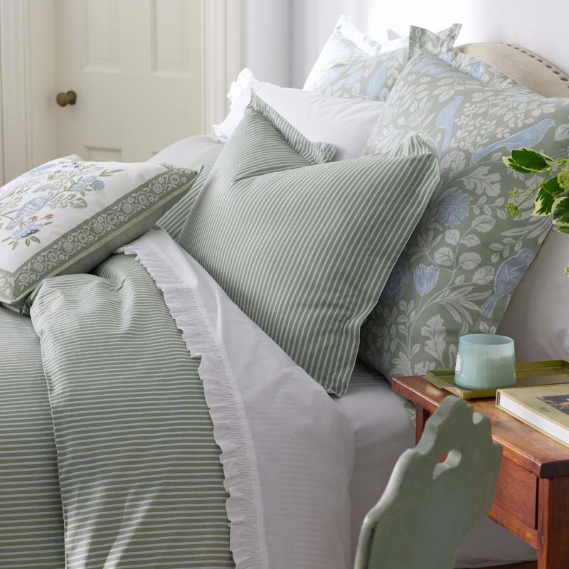 Tira Floral Classic Cool Cotton Percale Fitted Bed Sheet
