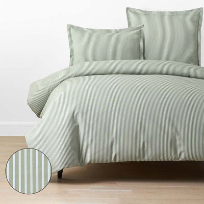 Tira Floral Classic Cool Cotton Percale Duvet Cover
