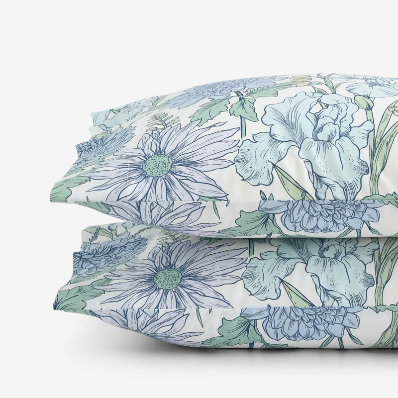 Garden Bliss Classic Smooth Sateen Pillowcase Set