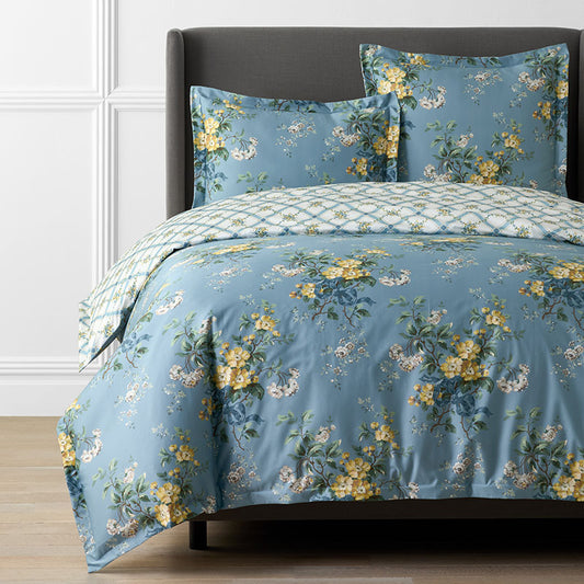 Garden Burst Premium Smooth Wrinkle-Free Sateen Reversible Duvet Cover