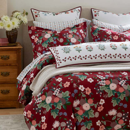 Dahlia Classic Cool Cotton Percale Duvet Cover