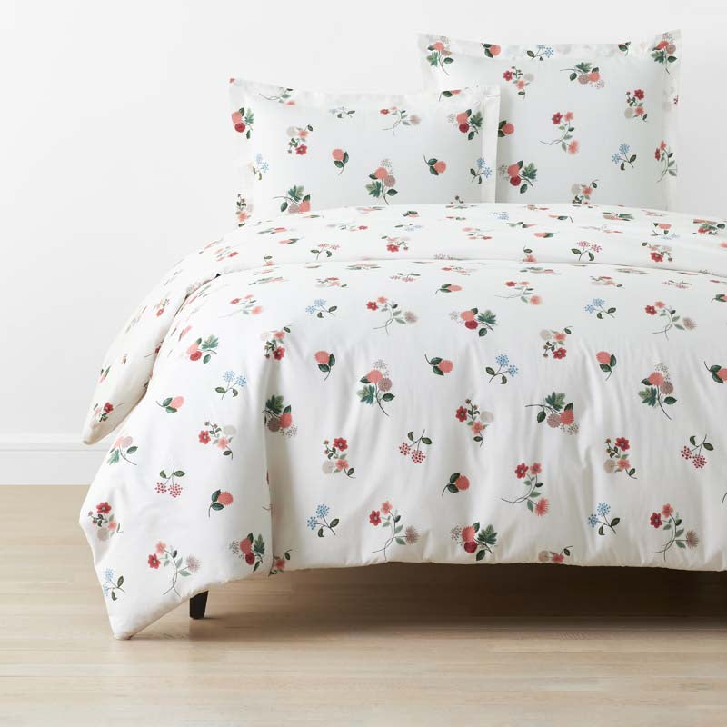 Ditsy Dahlia Classic Cool Cotton Percale Duvet Cover