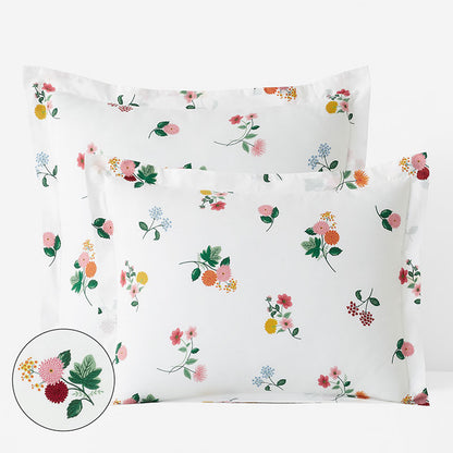 Ditsy Dahlia Classic Cool Cotton Percale Sham