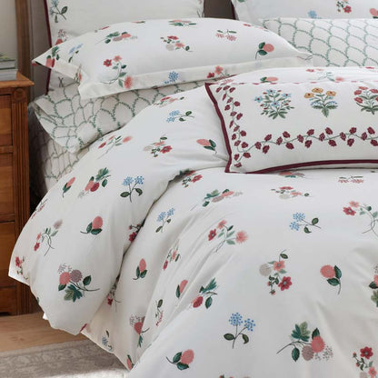 Ditsy Dahlia Classic Cool Cotton Percale Duvet Cover