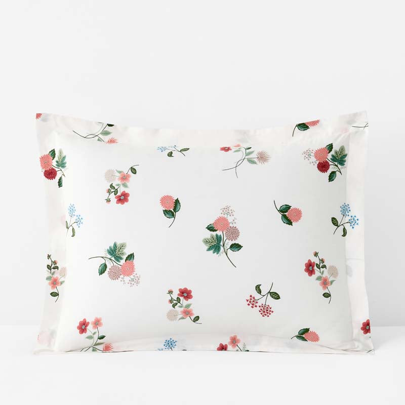Ditsy Dahlia Classic Cool Cotton Percale Sham