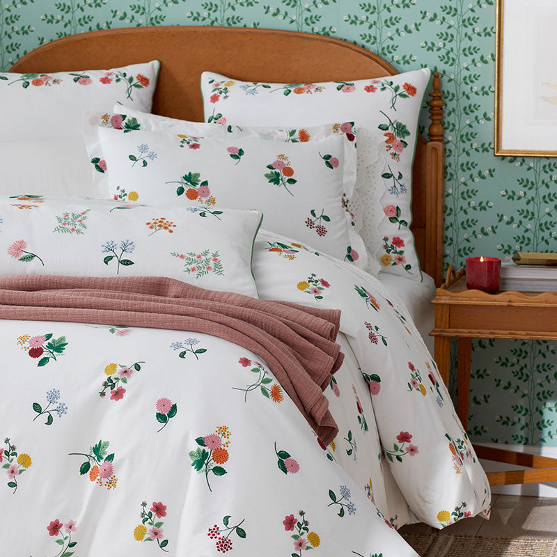 Ditsy Dahlia Classic Cool Cotton Percale Sham