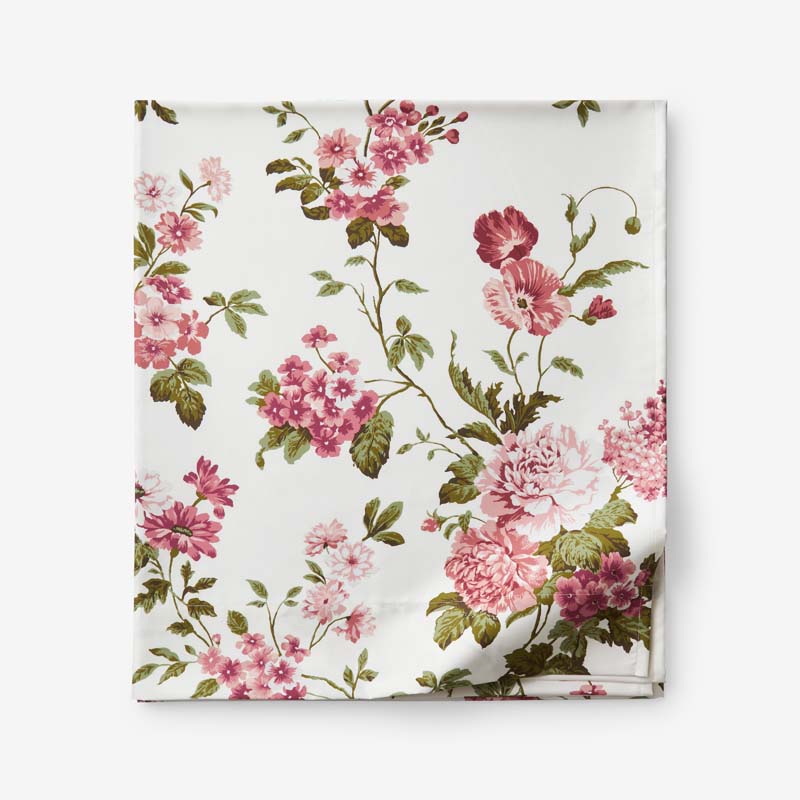 Victorian Bloom Premium Smooth Wrinkle-Free Sateen Flat Bed Sheet