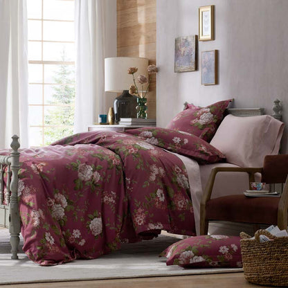 Victorian Bloom Premium Smooth Wrinkle-Free Sateen Flat Bed Sheet