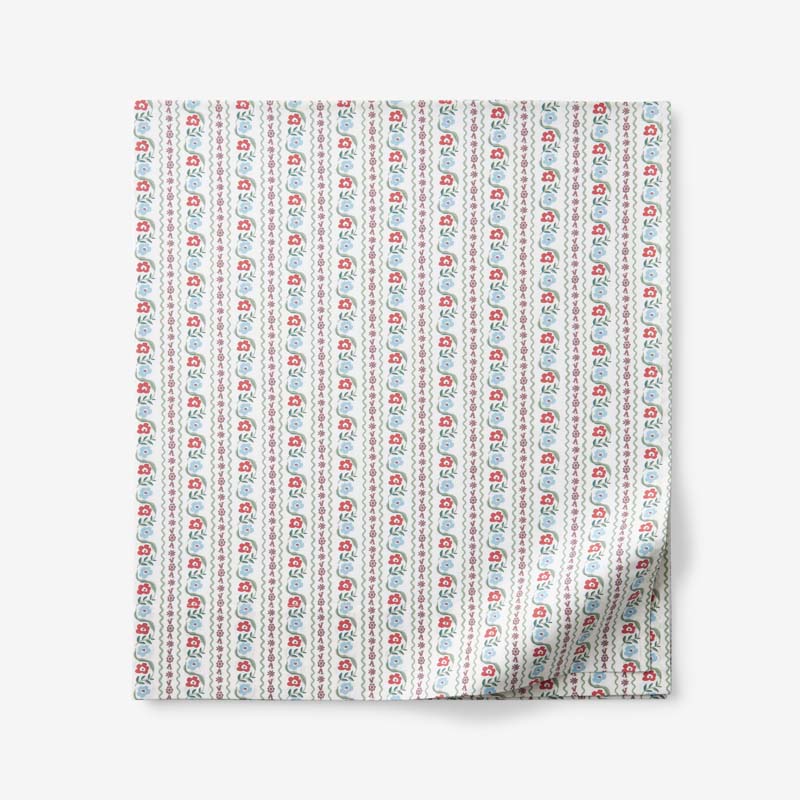 Delphine Classic Cool Cotton Percale Flat Bed Sheet