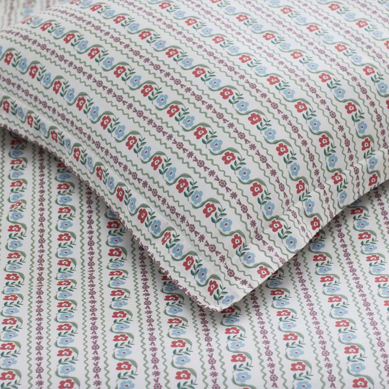 Delphine Classic Cool Cotton Percale Flat Bed Sheet
