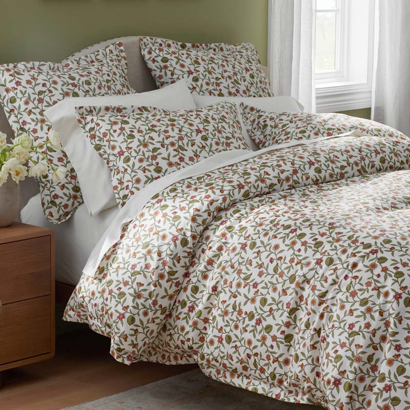 Garden Florals Premium Smooth Wrinkle-Free Sateen Pillowcase Set