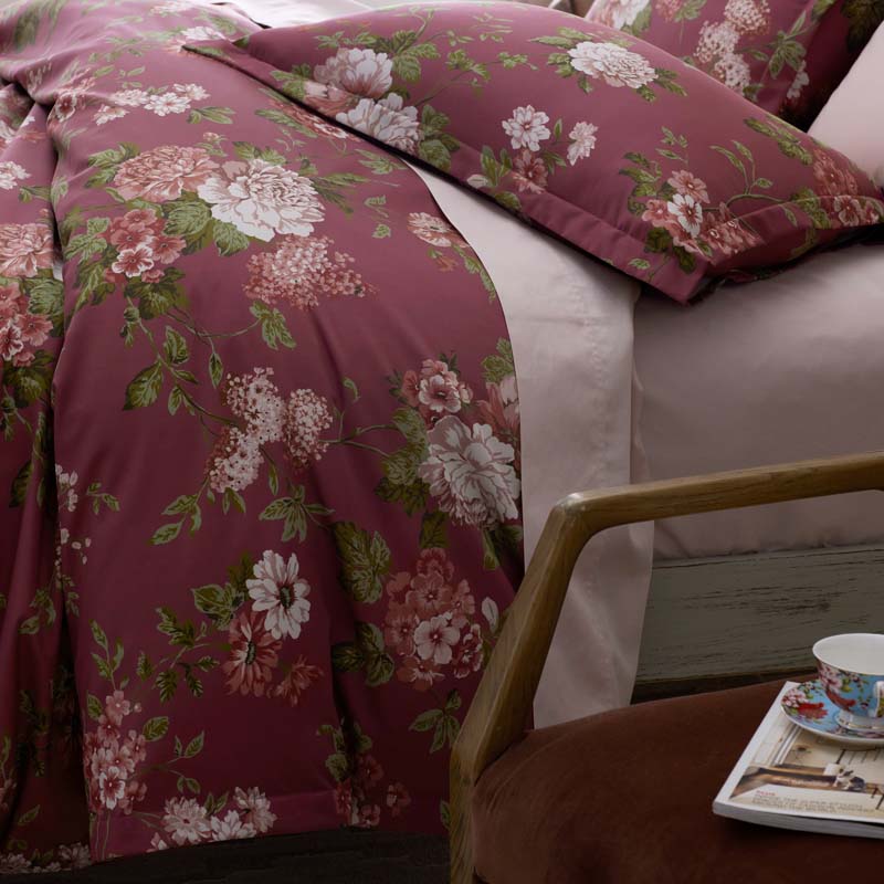 Victorian Bloom Premium Smooth Wrinkle-Free Sateen Flat Bed Sheet