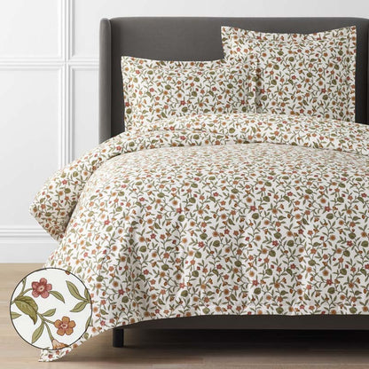 Garden Florals Premium Smooth Wrinkle-Free Sateen Duvet Cover