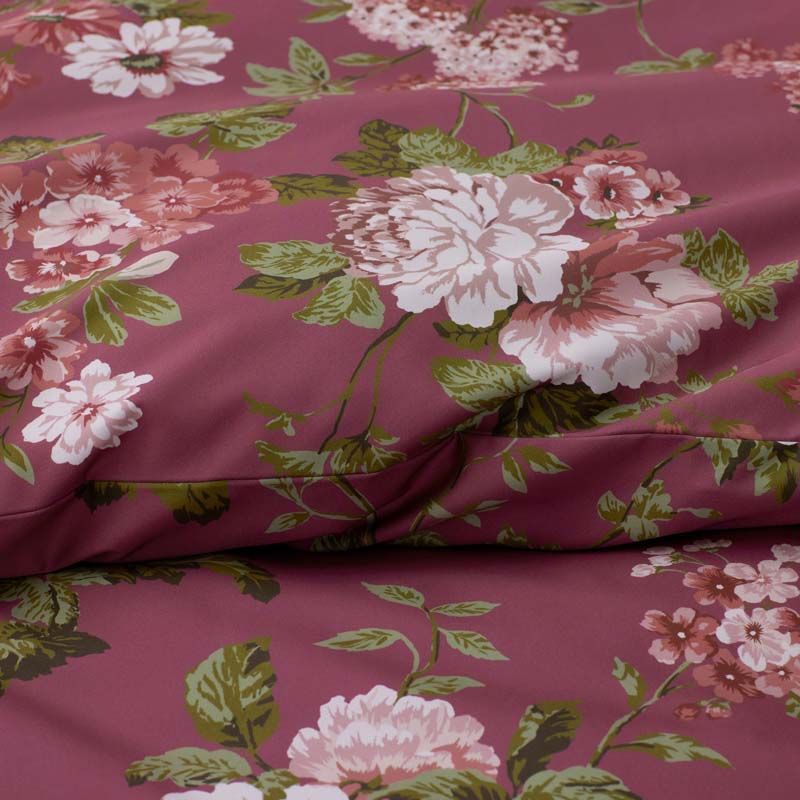 Victorian Bloom Premium Smooth Wrinkle-Free Sateen Flat Bed Sheet