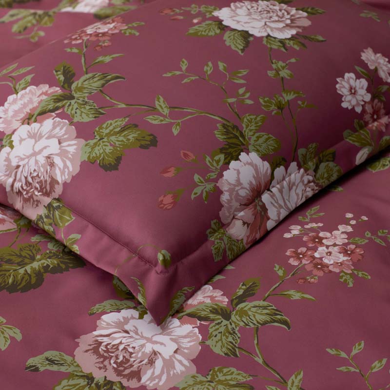 Victorian Bloom Premium Smooth Wrinkle-Free Sateen Flat Bed Sheet