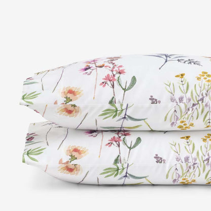 Blooming Garden Classic Smooth Sateen Pillowcase Set
