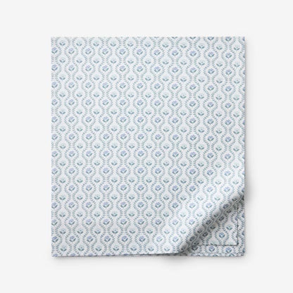 Tira Floral Classic Cool Cotton Percale Flat Bed Sheet