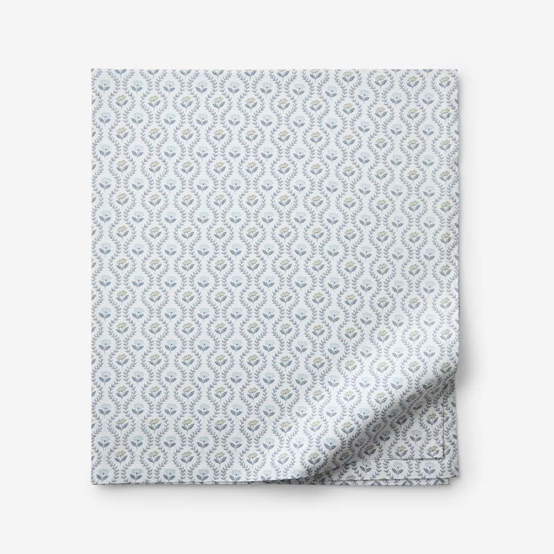 Tira Floral Classic Cool Cotton Percale Flat Bed Sheet