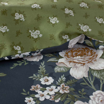Blooming Melody Reversible Premium Smooth Wrinkle-Free Sateen Duvet Cover