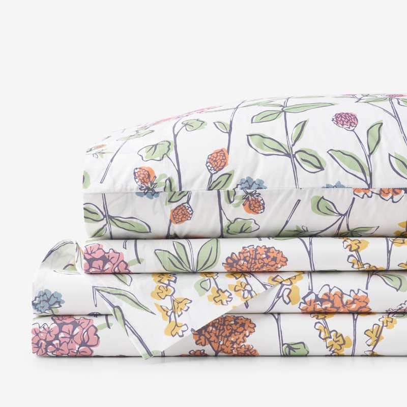 Garden Mirage Classic Cool Cotton Percale Bed Sheet Set