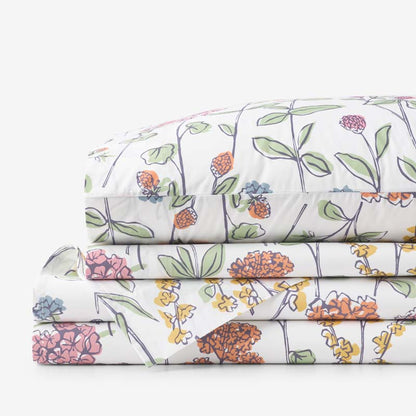 Garden Mirage Classic Cool Cotton Percale Bed Sheet Set