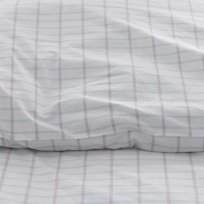 Yarn-Dyed Plaid Garment Washed Cotton Percale Pillowcase Set