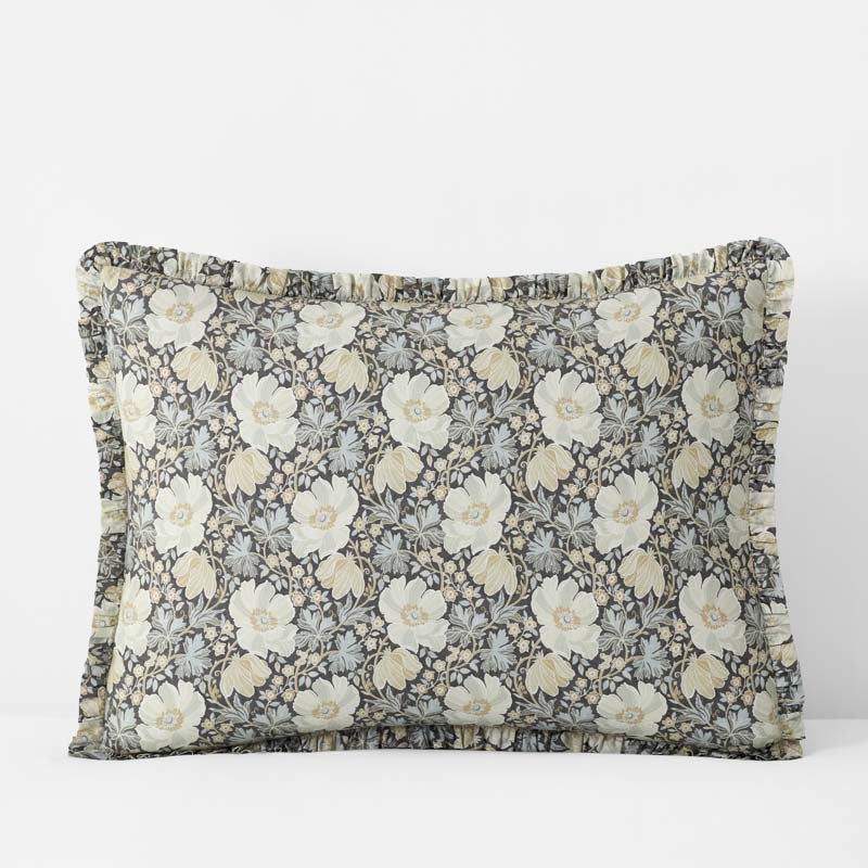 Tapestry Floral Reversible Garment Washed Cotton Percale Sham