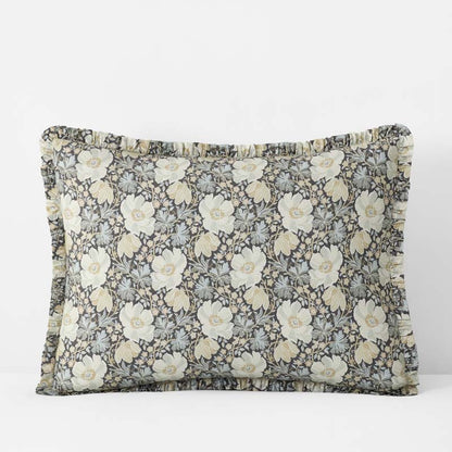 Tapestry Floral Reversible Garment Washed Cotton Percale Sham