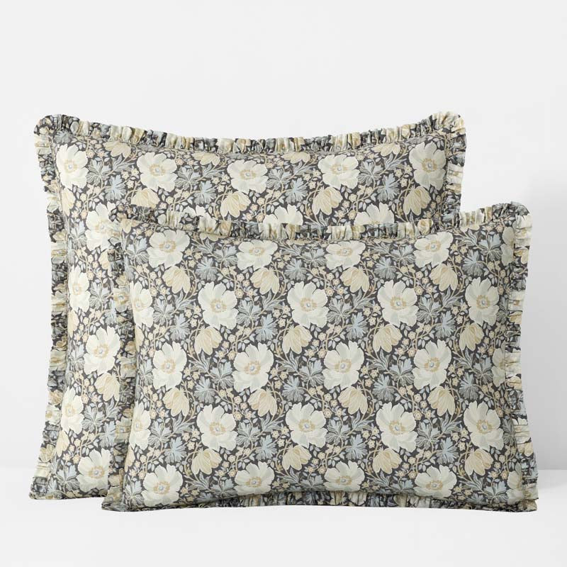 Tapestry Floral Reversible Garment Washed Cotton Percale Sham