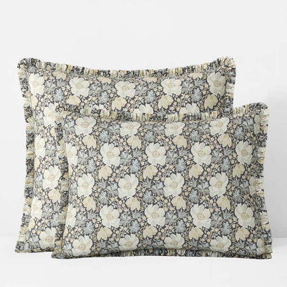 Tapestry Floral Reversible Garment Washed Cotton Percale Sham
