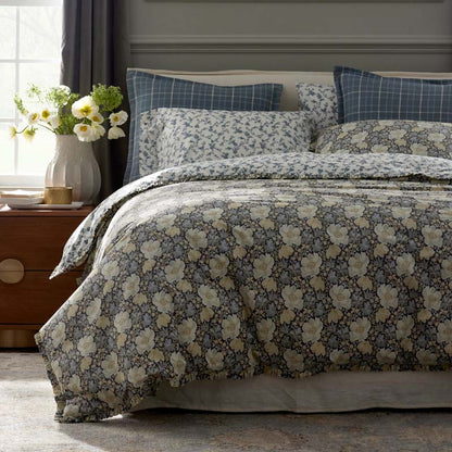 Tapestry Vine Garment Washed Cotton Percale Bed Sheet Set