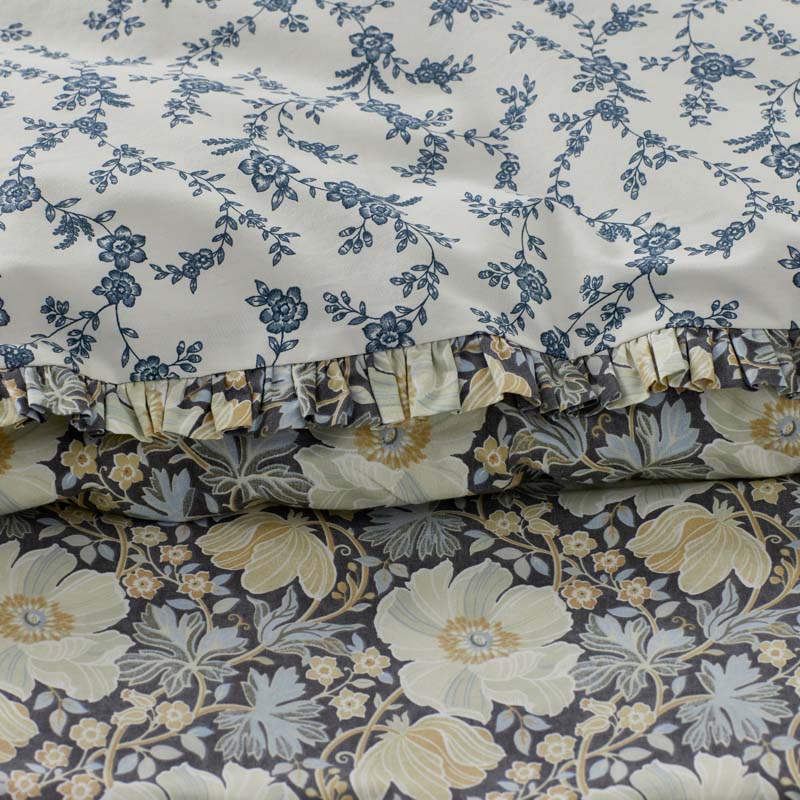 Tapestry Floral Reversible Garment Washed Cotton Percale Sham