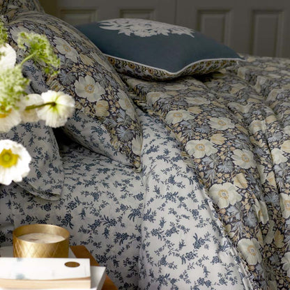 Tapestry Floral Reversible Garment Washed Cotton Percale Comforter Set