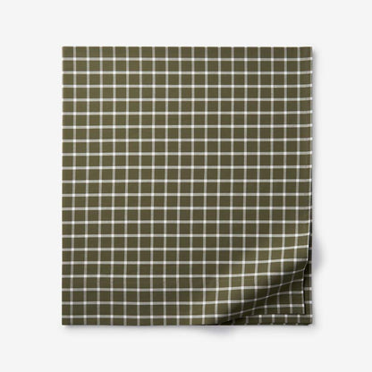 Classic Stripes and Plaids Cool Yarn-Dyed Cotton Percale Flat Bed Sheet