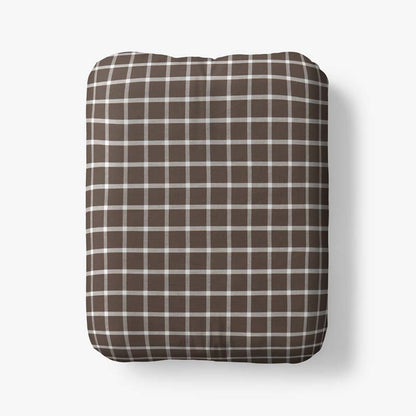 Classic Stripes and Plaids Cool Yarn-Dyed Cotton Percale Fitted Bed Sheet