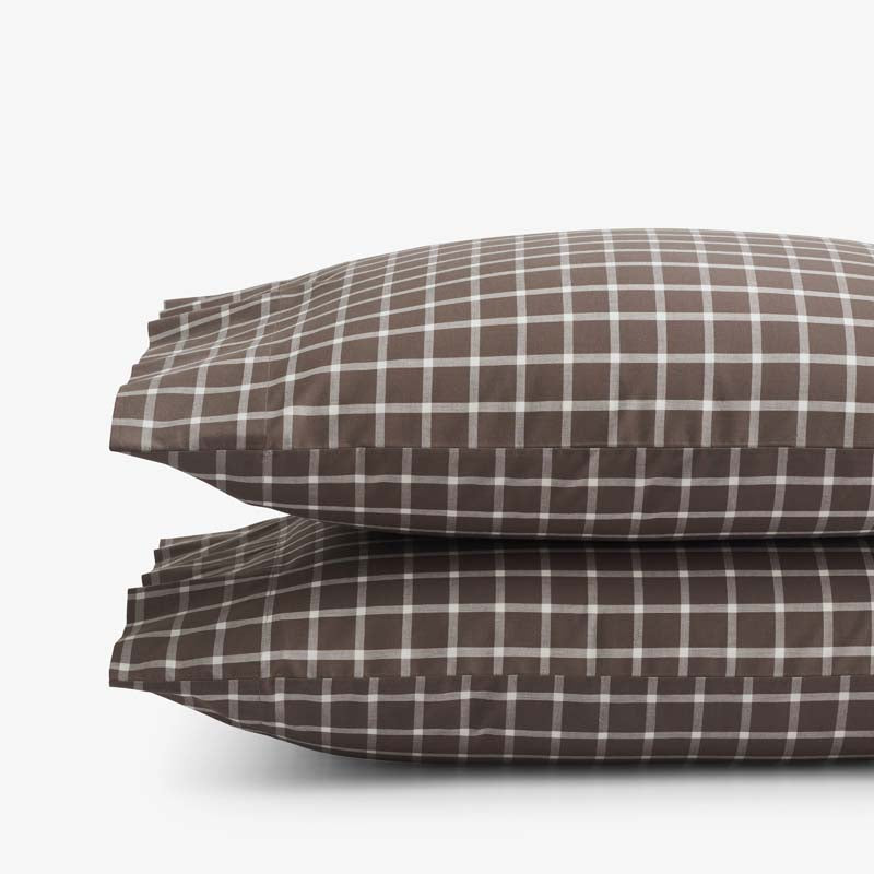Classic Stripes and Plaids Cool Yarn-Dyed Cotton Percale Pillowcase Set