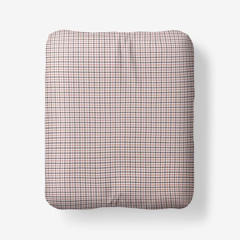 Classic Stripes and Plaids Cool Yarn-Dyed Cotton Percale Fitted Bed Sheet