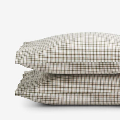 Classic Stripes and Plaids Cool Yarn-Dyed Cotton Percale Pillowcase Set