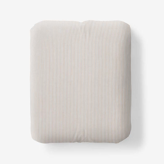 Classic Stripes and Plaids Cool Yarn-Dyed Cotton Percale Fitted Bed Sheet