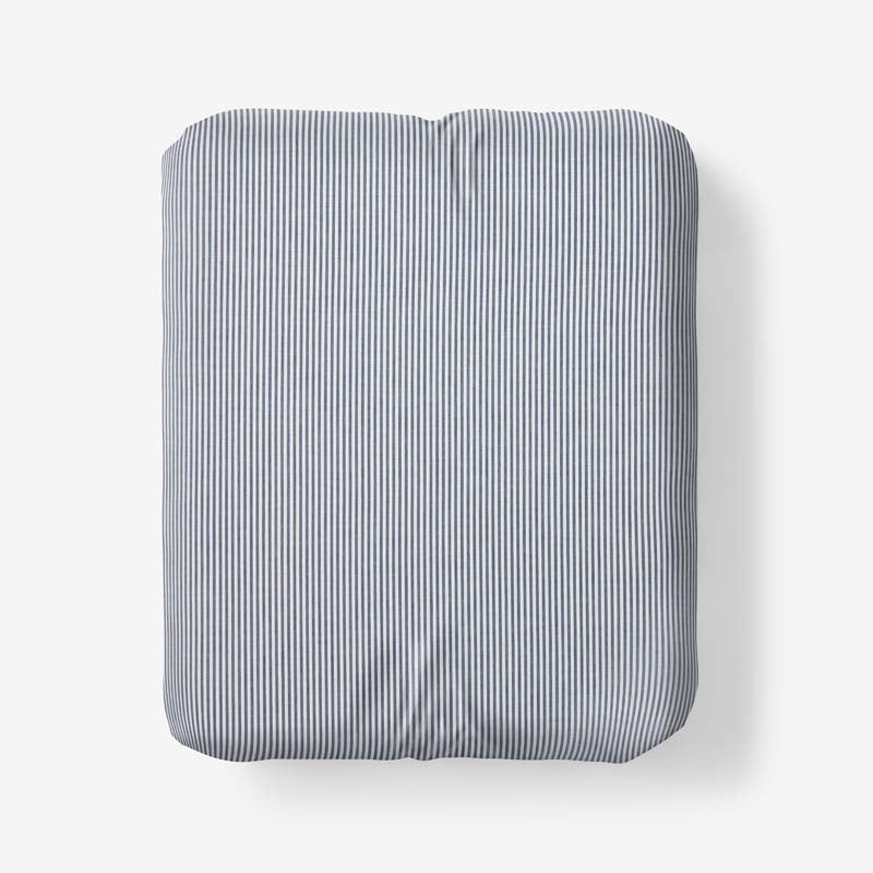 Classic Stripes and Plaids Cool Yarn-Dyed Cotton Percale Fitted Bed Sheet