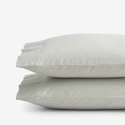 Classic Stripes and Plaids Cool Yarn-Dyed Cotton Percale Pillowcase Set