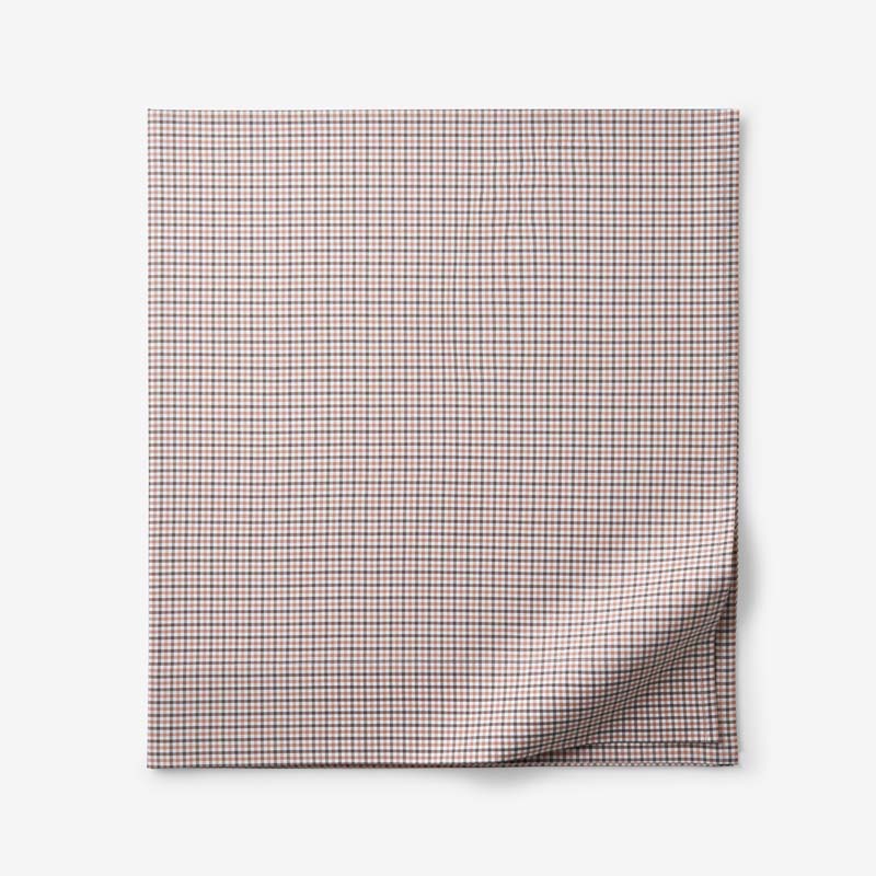 Classic Stripes and Plaids Cool Yarn-Dyed Cotton Percale Flat Bed Sheet
